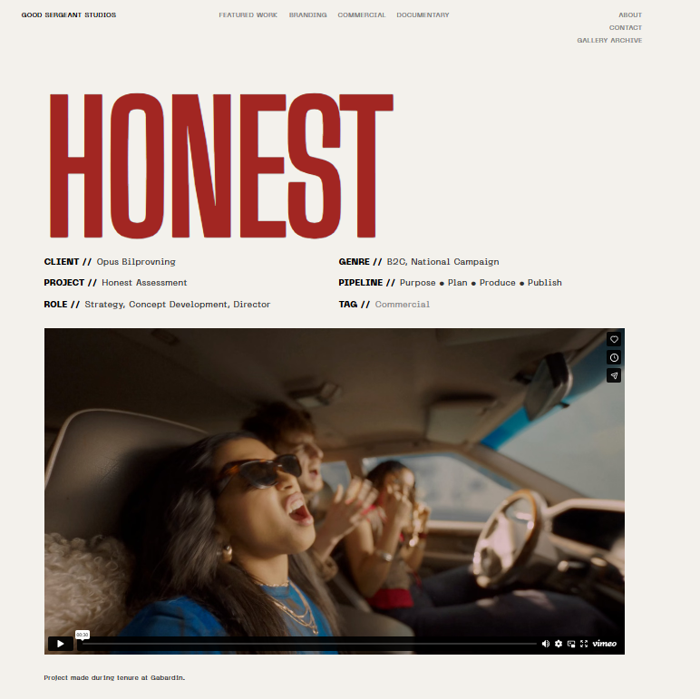 Honest Assessment
